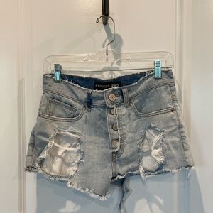Express jean shorts